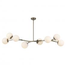 Trans Globe 11638 AG - 8LT PENDANT-ANGLED ARMS-WHITE